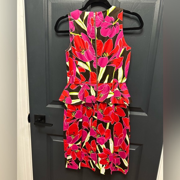 Kate Spade New York Peplum Floral Dress size 0 - Picture 4 of 8